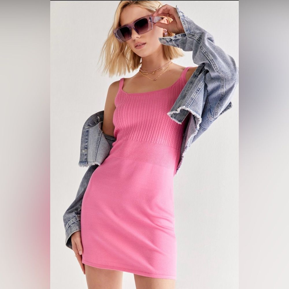 Regina Knit Dress Pink Medium Size with Tag